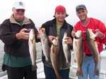 Fish ON!!!
The Catch Monday Boat 1 
65 Speckled Trout Do you need to fill your freezer now is a good time!!! 
6 Redfish 
2 Bass!!! 

The Catch Wednesday Boat 1 Guides Scouting trip!!! 
50 Speckled Trout (Limited Out !!!)(2lbs to 3lbs Class!!!) 

The Catch Wednesday Boat 1 
20 Speckled Trout (Just keeping a few, wanted redfish!!!) 
12 Redfish ( Released 8 to fight another day!!!) 

The Catch Thursday Boat 1 late start due to the FOG!!! 
100 Speckled Trout (Limited Out!!!) 
10 Redfish 

The Catch Sunday Boat 1 Windy 30 Miles per hour 
75 Speckled Trout (Limited Out!!!) (2lbs to 3lbs Class!!!) 
6 Redfish 
P0085738.jpg