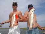 Red Fish For the Grill!!!
The Catch: with Cole Ben and Kristie 25 Speckled Trout (3lb to 4lbs class) 10 Redfish (Get the Grill Ready!!!) 2 Southern Flounders 2 Sail Cats Catching with Live Shrimp, Live Croakers, Dead Shrimp, and Lures included in our summer time Special!!! The live croakers are the best bait the Big Girls just can�t resist them!!! This is a late report!!! Busy all the Trips!!! While the Speckled Trout and Galf Top Catfish are right after them!!! What a Feeding Freenzie!!! It was pleasure fishing with Cole Ben and Kristie!!! Don�t Miss Out on Our!!! Summer Time Special 4 Anglers still only $150 Per Person which is $600.00 Per Boat Another Successful Day on the Bayou!!! Call to book Your Trip!!! You need to get some of this Action!!! All you have to bring is a fishing license and what you want to eat and drink. Six Comfortable Private Deluxe Overnight Accommodations. NO hidden charges Live Bait Included and your Fish are Cleaned and packaged FREE!!! �GET DA NET!!!� and Let�s Go Fishing!!! P0109974.JPG